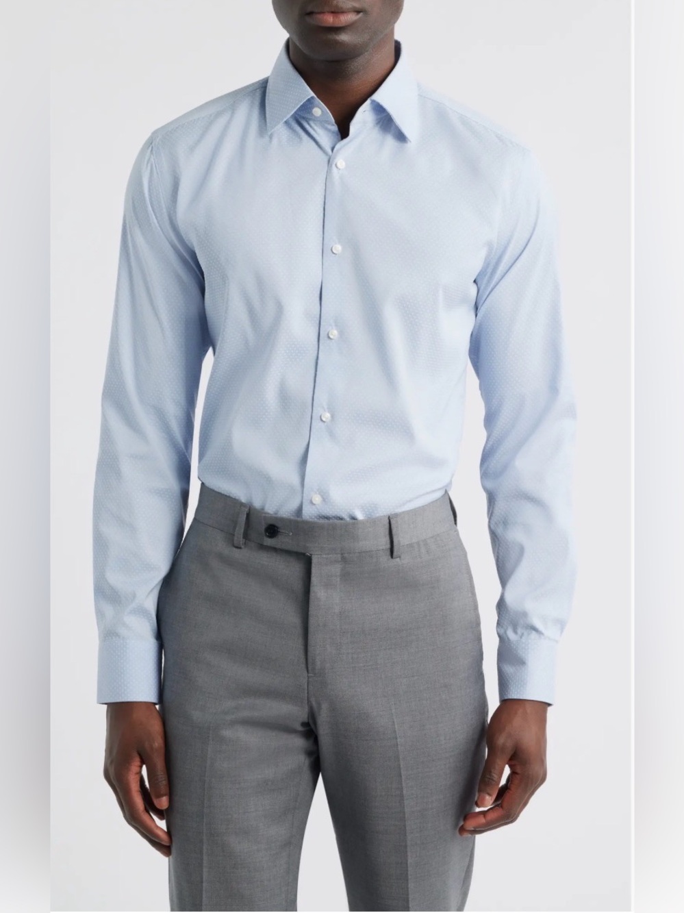 Boss Hank Kent Slim Fit Performance  Dress Shirt Size M